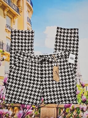 Democracy‎ Houndstooth Belted Pants Size 4 NWT